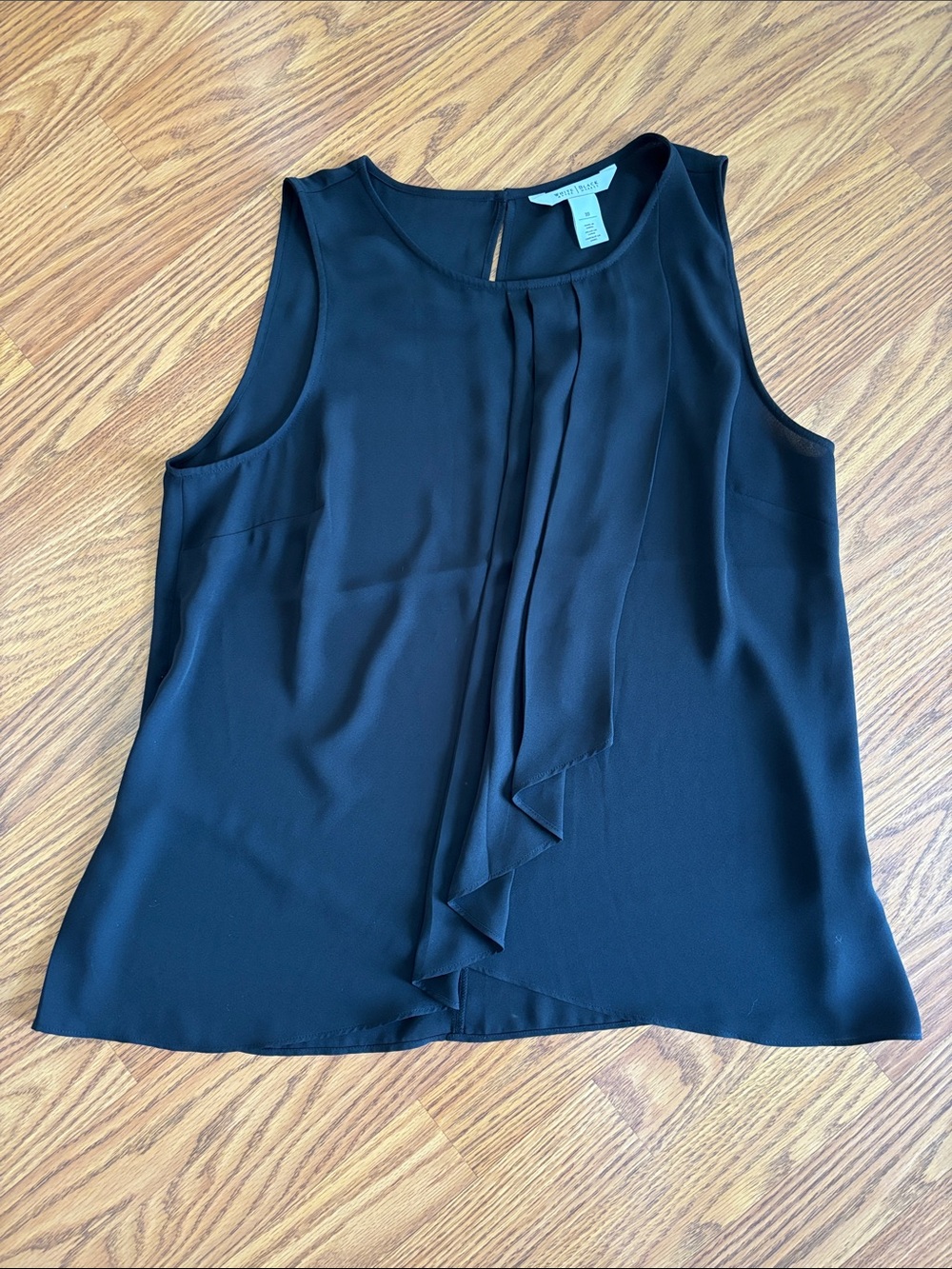 White House Black Market black flowy tank blouse